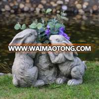 Garden decoration rabbit animal shaped flower pot for sale